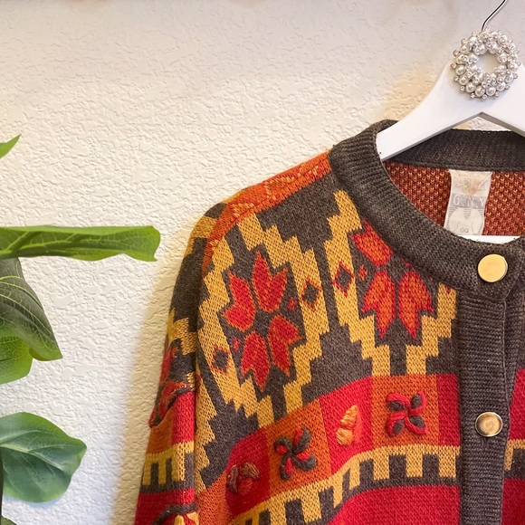 Vintage Cardigan Oversized Knit 🍁 - Picture 7 of 8